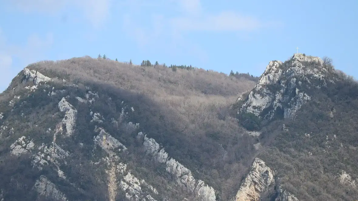 Mont Poupet depuis Salins-les-Bains
